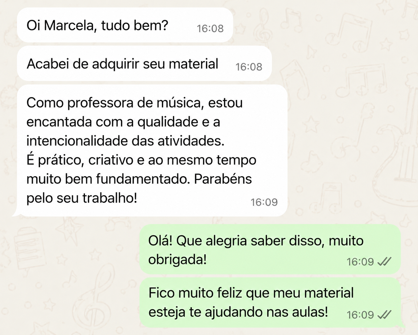 Depoimento de professor