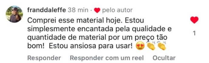 Depoimento de professora sobre o material